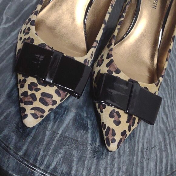 Anne Kline Leopard Pumps size 6.5.  Bx - Picture 2 of 7